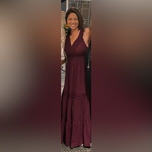 Altered State Low Cut Maxi Dress